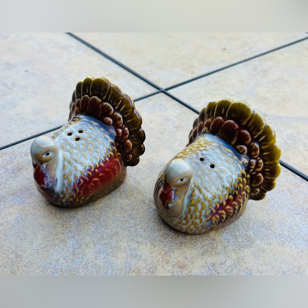 Ceramic Turkey Salt and Pepper Shakers
